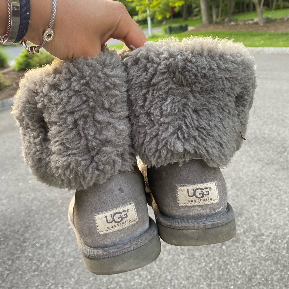 Grey Button Up Uggs - image 2